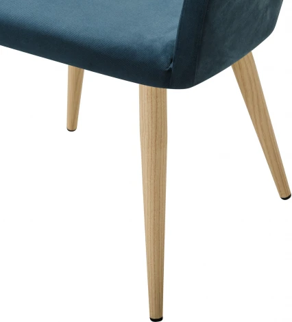 Кресло Oscar Diag blue/нат.дуб R-Home арт.410118161h_Diagblue_н.дуб