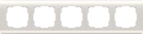 Рамка на 5 постов Stream (перламутровый) Werkel W0052113 (a051280)