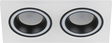 Встраиваемый точечный светильник ЭРА DK92 WH/BK (12V)