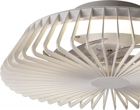 Потолочная люстра светодиодная с вентилятором Mantra Himalaya 8196 (регулировка яркости, 220V, пульт управления, круглые)