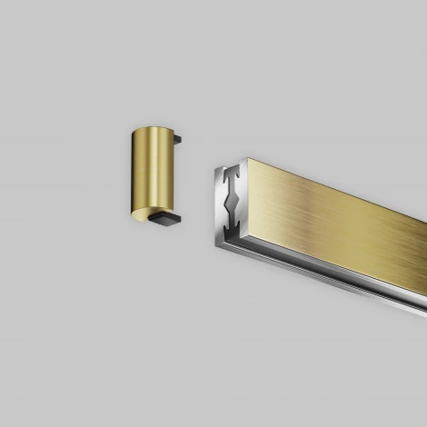 Заглушка торцевая для шинопровода Flarity 1 шт латунь Maytoni Technical Accessories for tracks Flarity TRA154EC-BS