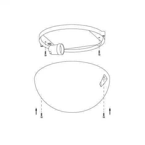 Настенно-потолочный светильник Wolta ДПБ06-60-012 под лампу E27 IP54