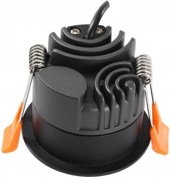 Встраиваемый светильник iLedex Mars 107-7W-D64-3000K-24DG-BK (220V, круглые)