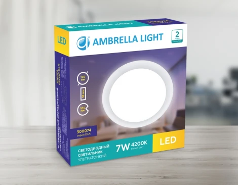 Встраиваемый точечный светильник Ambrella Led Present Plastic 300074