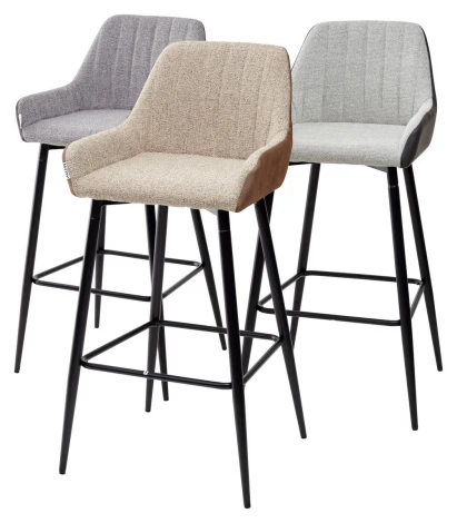 Барный стул M-City PUNCH бежевый меланж FC-05/ MF-05