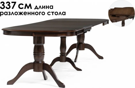 Деревянный стол Louvre 160 (Louvre 160(337)х106х76 tobacco) Woodville арт.15803