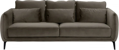 Диван Amsterdam трехместный ОГОГО (арт.698439), (Ткань/Коричневый)