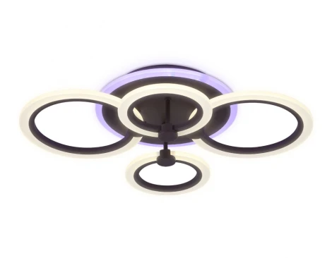 Потолочная люстра Ambrella Acrylica FA526 (регулировка яркости, LED, 220V, пульт управления, управление смартфоном, умный дом - PC.Lamper, кольцо)