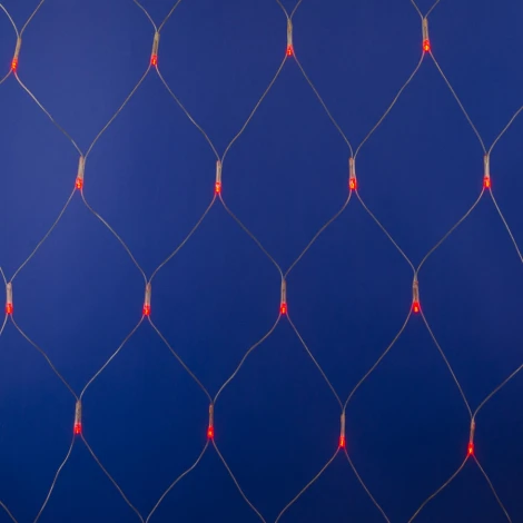 Сетка светодиодная с контроллером. 240 светодиодов. 2.5х2 м. красная. ULD-N2520-240/DTA RED IP20