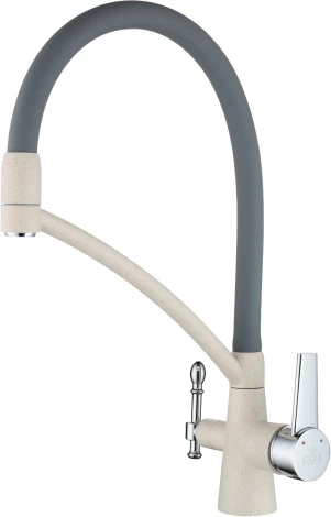 Смеситель Paulmark Holstein Ho213165-328 для кухонной мойки, бежевый