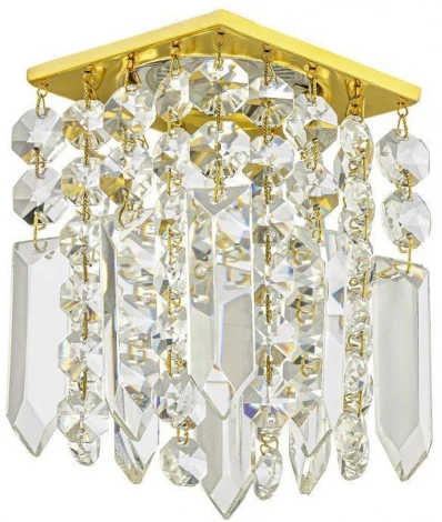Встраиваемый светильник хрустальный Dio D'Arte Tayo Gold GU10.5.14.8x8.123 G