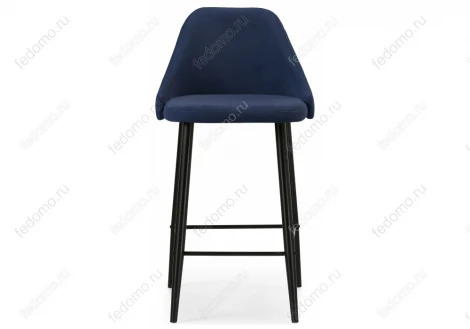 Барный стул Woodville Джама темно-синий / черный матовый 448666