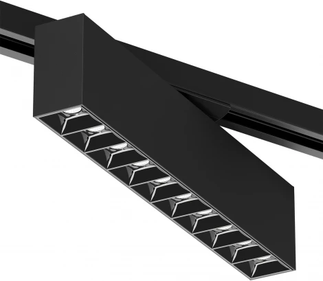 Трековый светильник однофазный 220V Denkirs Edder DK6444-BK (LED)