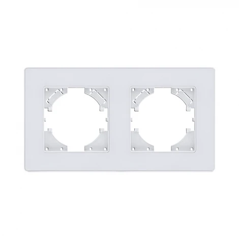 Рамка 2-постовая белый Kollinger Eleganz Acryl EA2WH