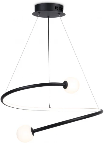 Подвесной светодиодный светильник Ambrella Comfort FL66293 (регулировка яркости, 220V, пульт управления, на тросе, шарики)