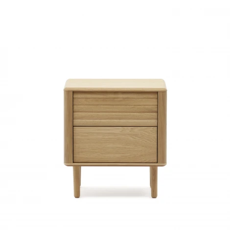 Lenon Тумбочка с 2 ящиками из шпона дуба 50 x 55 см La Forma (ex Julia Grup) арт.160929
