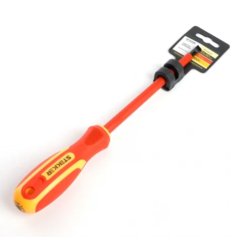 Отвертка шлицевая диэлектрическая Stekker 39768