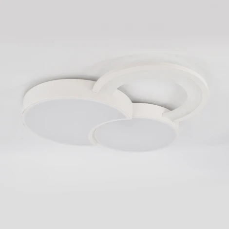 Потолочный светодиодный светильник с таймером Escada Streamline 10286/3LED 53Вт, с ПДУ, металл/акрил, белый (220V)