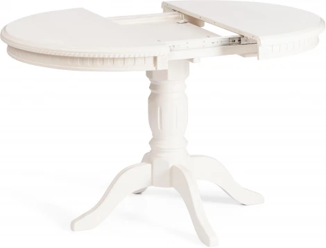 Стол STEFANO круглый (Бук,МДФ /Белый)