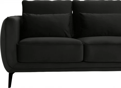 Диван Amsterdam двухместный ОГОГО (арт.342693), (Ткань/Черный)
