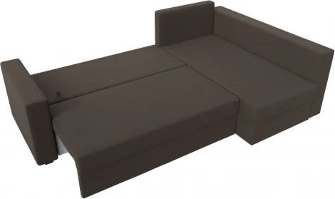 Диван угловой Мансберг правый угол (Коричневый/Рогожка) Лига Диванов арт.121537