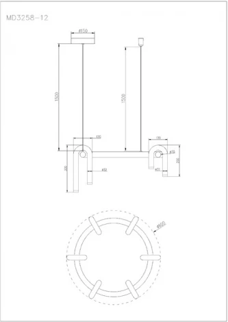 Подвесной светильник Arte Lamp Warhol A3258LM-30BK (LED, 220V, на тросе)