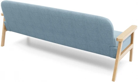 Диван Arsko прямой Флори Б береза рогожка голубая