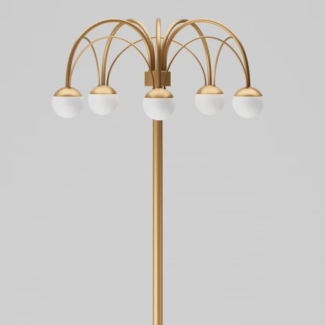 Торшер светодиодный с выключателем шарики Eurosvet Ragno 90194 золото (a070273) (регулировка яркости, 220V, шарики)