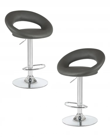 Набор 2 шт стул барный DOBRIN MIRA (серый)