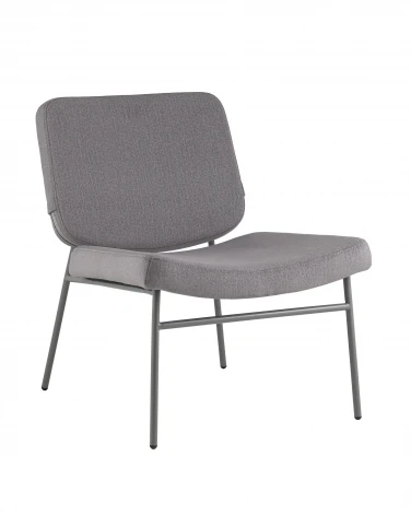 Кресло Stool Group Эбигейл велюр серый, каркас серый УТ000041985