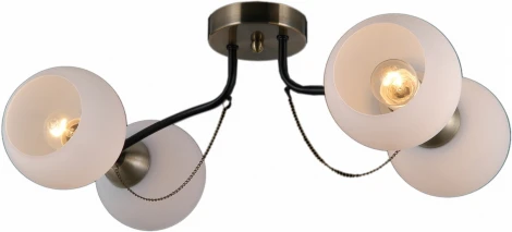 Потолочная люстра ILLUMICO IL0035-4CSQ-79 BK AB (220V)