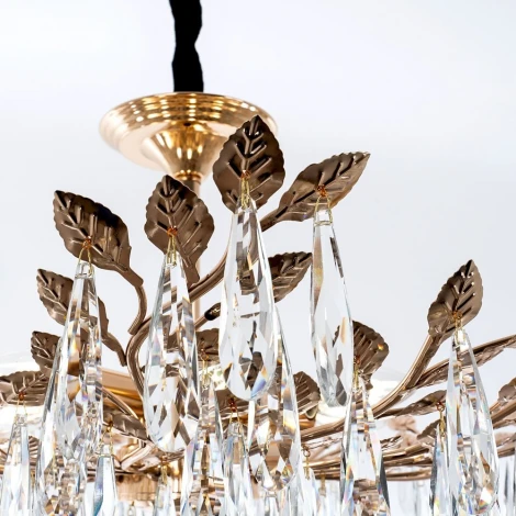 Подвесная люстра хрустальная Modelux MODELUX ML.6747.7 GD