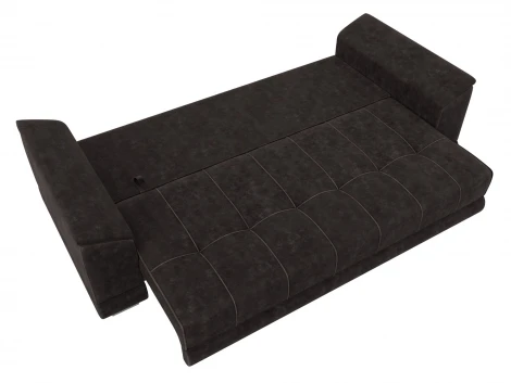 Диван прямой НордСтар НПБ (ДСП,ЛДСП,Брус/Пластик,Металл/Велюр/Коричневый) Лига Диванов 133195