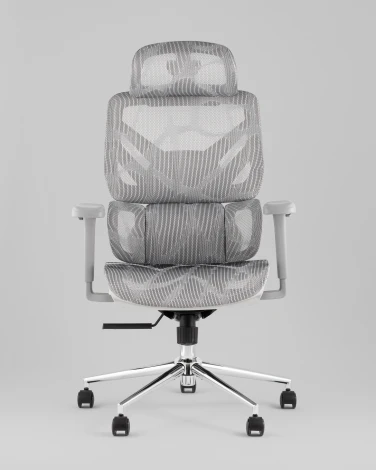Кресло офисное TopChairs Structo серая сетка Stool Group УТ000042056