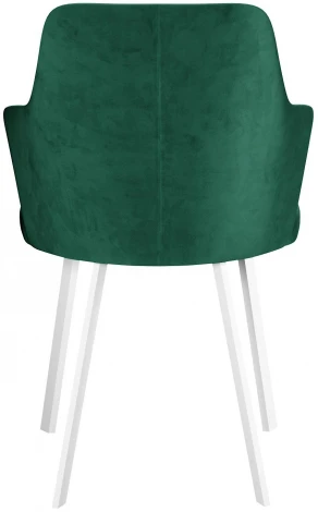 Стул 245 поворотный, К13 изумруд, ножки белые Dikline 00-00064392