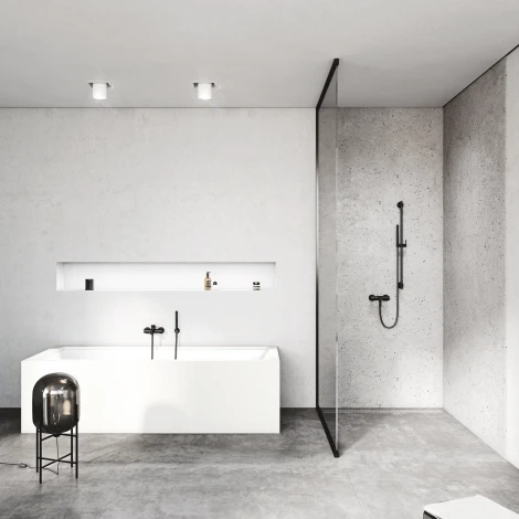 Смеситель Kludi Bozz 386913976 для ванны с душем, черный