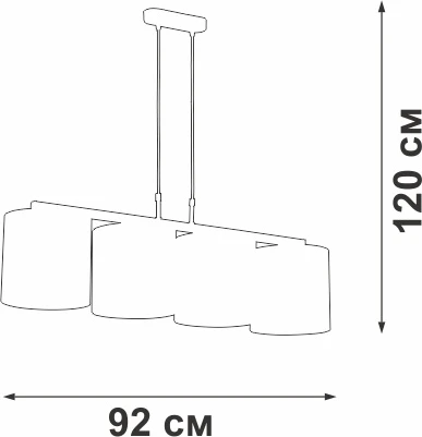 Подвесной светильник Vitaluce V2882-1/4S (220V, на проводе)