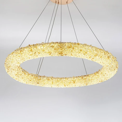 Подвесной светильник светодиодный хрустальный с регулировкой цветовой температуры и яркости Modelux MODESTYLE MS.6000.800 GD