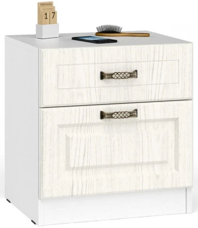 Тумба прикроватная Mobi Ливерпуль 08.146 белый / ясень ваниль НМ-1012-100 пвх 339694
