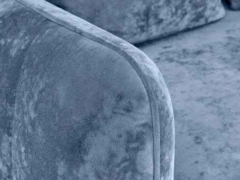 Диван Amsterdam трехместный ОГОГО (арт.786600), (Велюр,Ткань/Голубой)