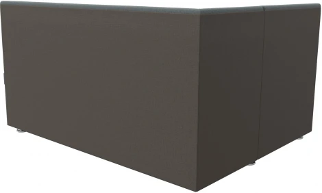 Диван кухонный угловой Уют левый угол (Серый/Рогожка) Лига Диванов арт.123898L