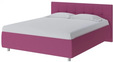 PROxSON Кровать Diamo без основания (Ткань: Рогожка Savana Berry (фиолетовый)) 200x200