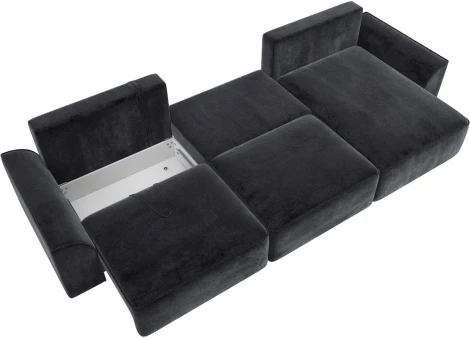 Диван угловой Лига-048 НПБ лонг Лига Диванов (Велюр) арт.128503