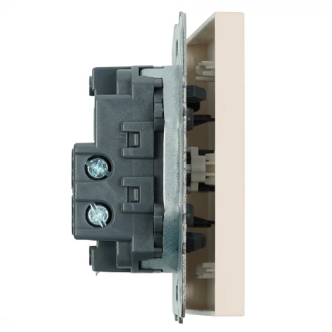 Переключатель одноклавишный (кашемир, soft touch) Stekker Эмили 49893