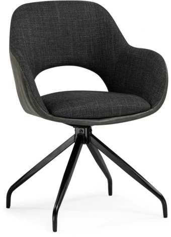 Стул на металлокаркасе Woodville Memfis graphite / black арт.15838