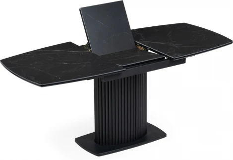 Керамический стол Фестер 140 (Фестер 140(180)х80х76 черный мрамор / черный) Notta арт.571396
