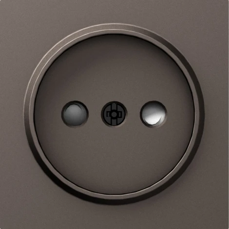 Накладка для розетки без заземления, со шторками 16A 250 В~, мокко IP30 Donel A07 DE21653