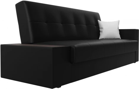 Диван-книжка Лига-020 стол слева (Черный,Белый/Экокожа) Лига Диванов арт.118544L