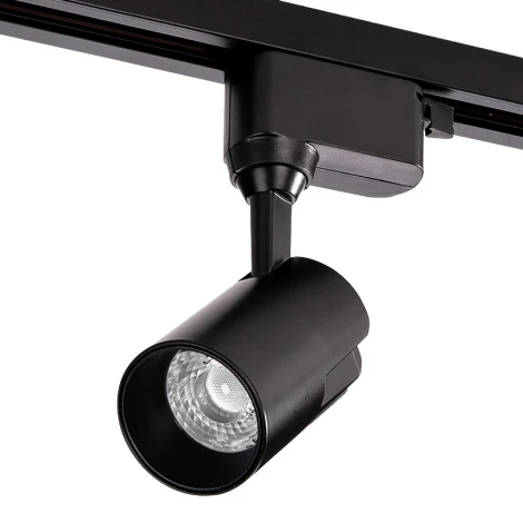 Трековый светодиодный светильник однофазный Wolta WTL-15W/01B 15Вт 220V 4000К IP40 черный