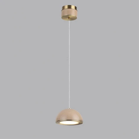 Подвесной светильник светодиодный Odeon Light Lulu 5453/6L светлая бронза/бежевый/металл/керамика/акрил LED 6W 3000K